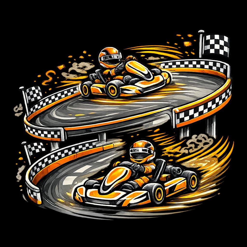 Erwachsenen Kartbahn